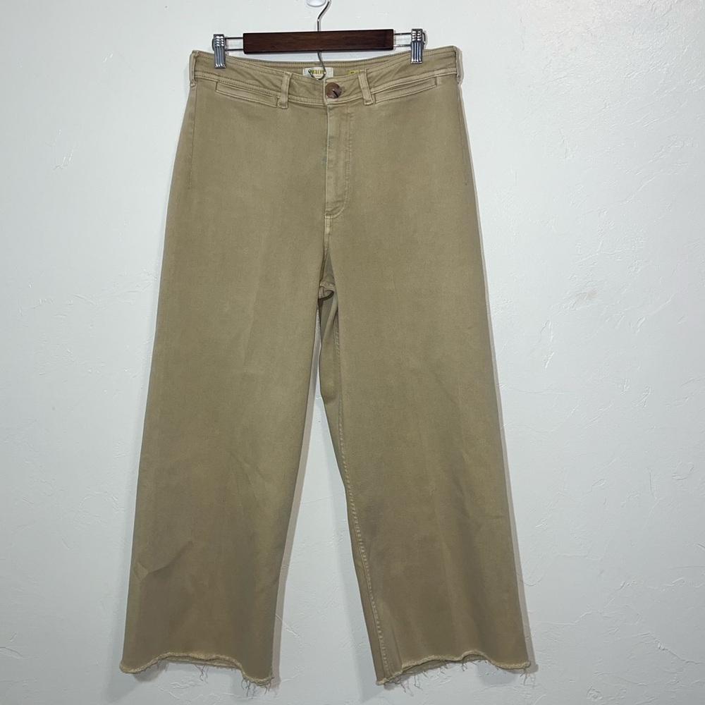 Maeve by Anthropologie Colette High Rise Wide-Leg Crop Pants